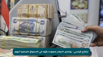 ارتفاع قياسي.. يواصل الدولار صعوده بقوة في الأسواق المحلية اليوم